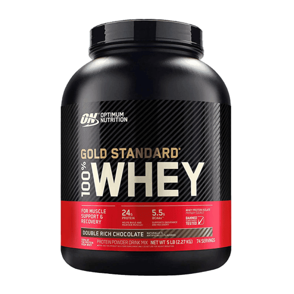 chocolate gold-Photoroom-min Gold Standard 100% Whey 5 Lbs ON® - Imagen 1