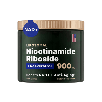 Liposomal Nicotinamide Riboside + Resveratrol 900 mg. 80 caps