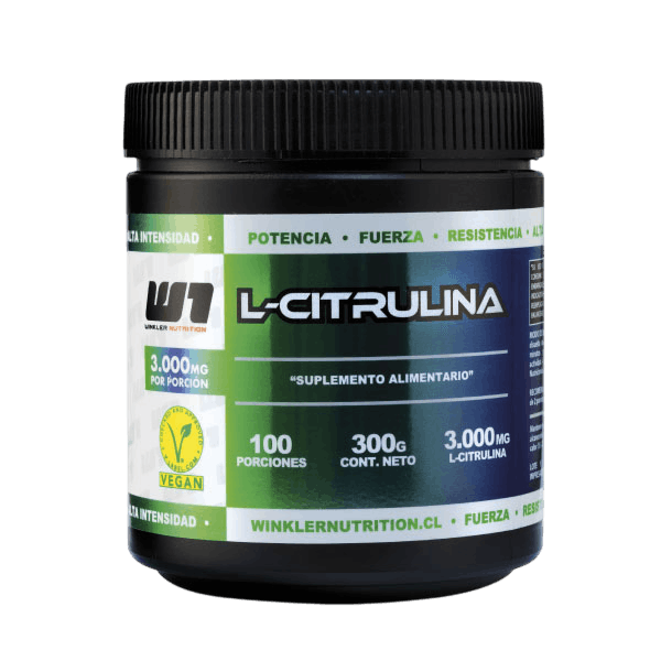 cITRULINA-Photoroom L-Citrulina Winkler Nutrition® 300 gr. | 100 Porciones | Aminoácido Pre Entreno - Imagen 1