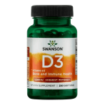 Vitamina D3 5000 IU Swanson® – 250 Softgels | Alta Potencia
