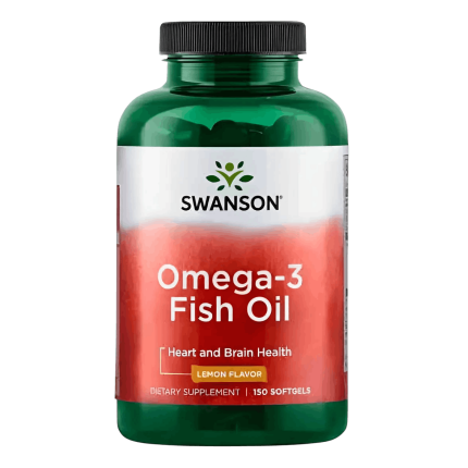 Omega-3 Fish Oil Swanson® | 150 Softgels – Sabor Limón