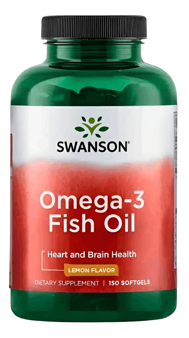 Omega 3. Omega-3 Fish Oil Swanson® | 150 Softgels – Sabor Limón - Imagen 1