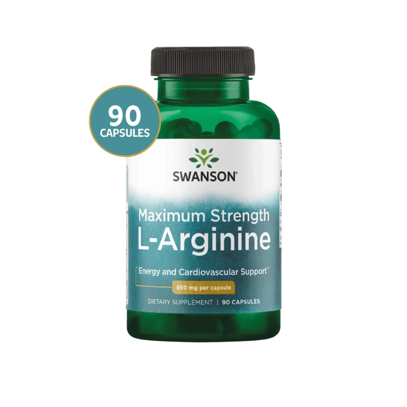 arginina-Photoroom L-Arginina Maximum Strength 850 mg Swanson® | 90 Cápsulas - Imagen 1