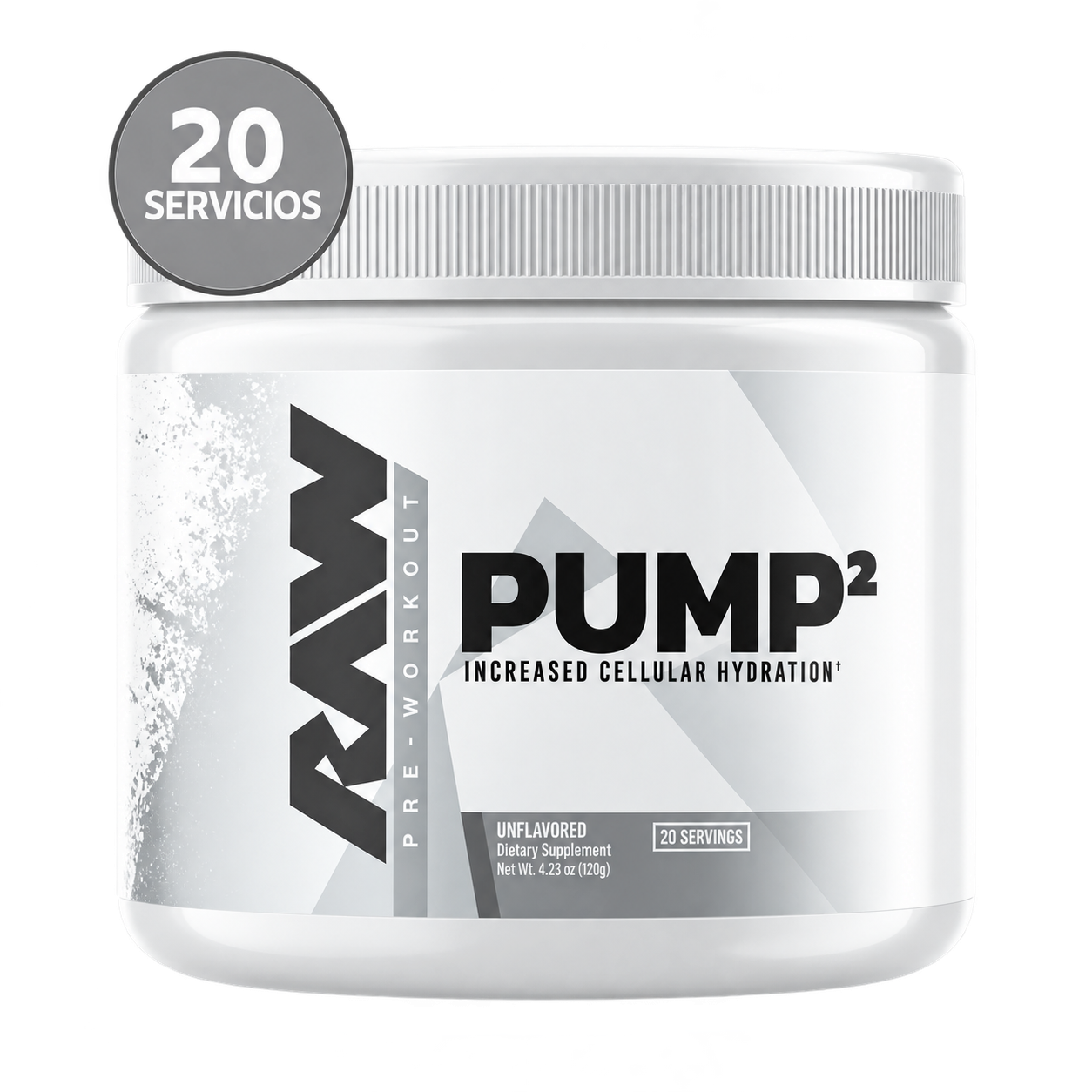 PUMP2 RAW Pump² Pre-Workout 120 gr. - Imagen 1
